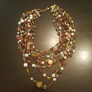 Lia Sophia Ensenada beaded necklace